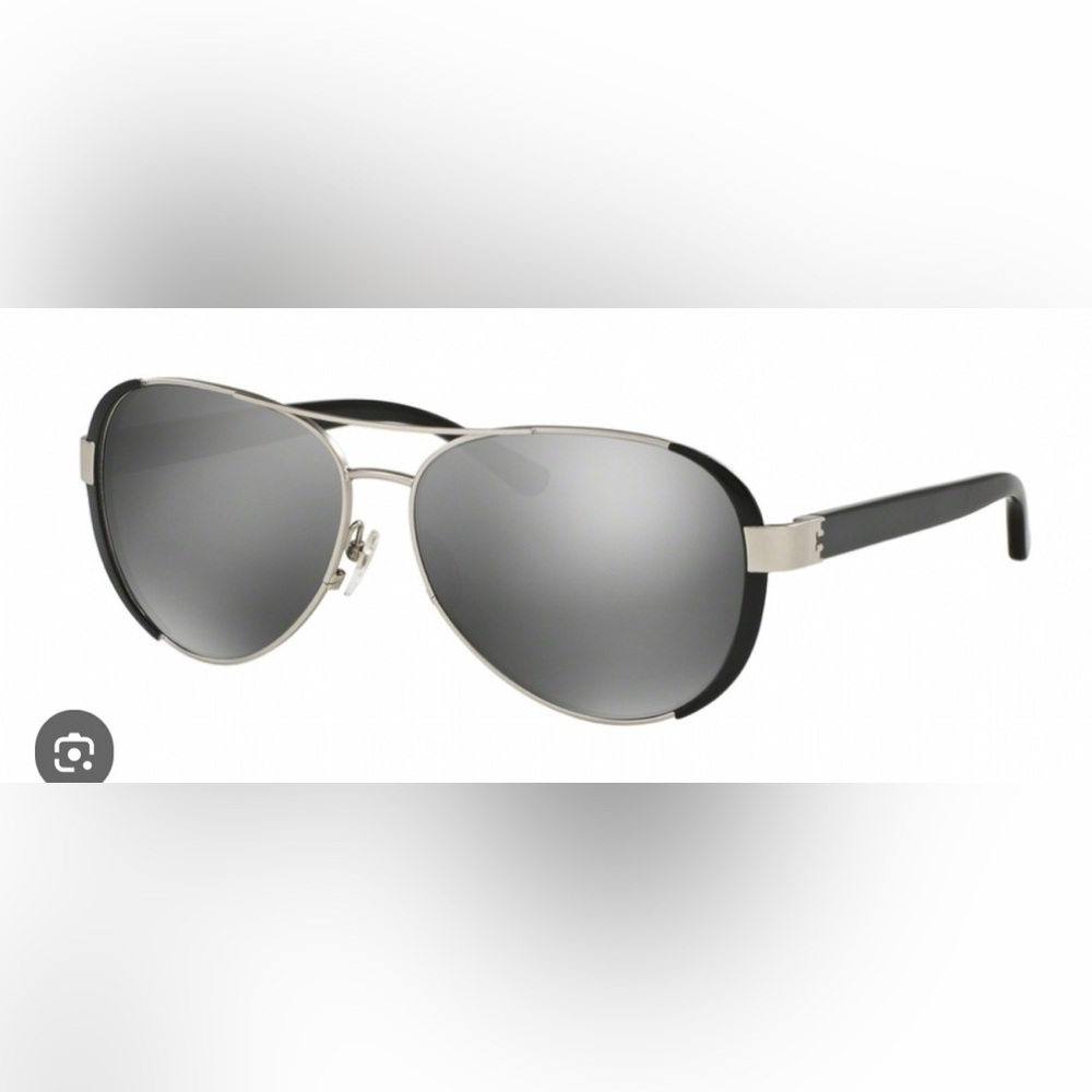 TORY BURCH TY 6089 33056V AVIATOR METAL BLACK SUNGLASSES